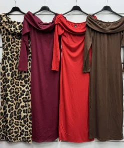 Sukienki Damskie WŁOSKA,Size uni,paczka 6szt, mix kolor