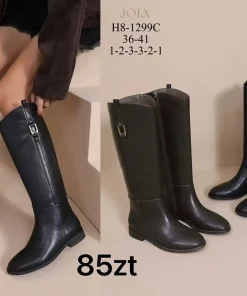 Buty Kozaki Damskie (36-41, 12par) 1 kolor