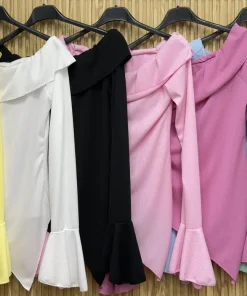 Bluzki Damskie WŁOSKA,Size uni,paczka 6szt, mix kolor