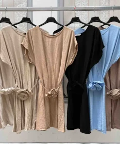 Sukienki Damskie WŁOSKA,Size uni,paczka 6szt, mix kolor