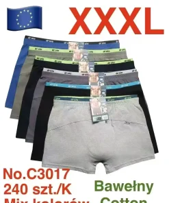 Bokserki MĘSKIE,Size 3xl,paczka 24szt, mix kolor