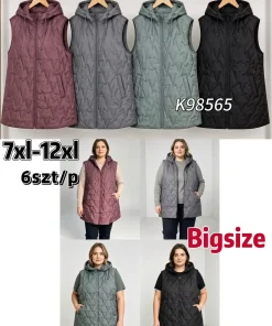 Kamizelki damskie,Size 7xl-12xl,paczka 6szt, 1 kolor