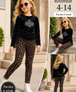 Komplety DZIECIĘCA,size 4-14lat,paczka 6szt, 1 kolor