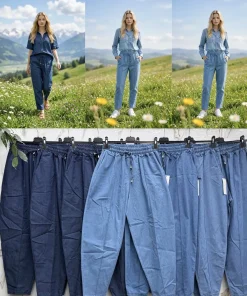 Spodnie Damskie WŁOSKA,Size uni,paczka 6szt, mix kolor