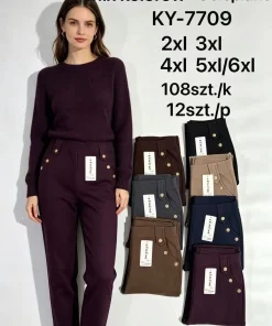 Spodnie Damskie,size 2xl/3xl-5xl/6xl,paczka 12szt, mix kolor