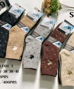 Skarpety Damskie,size 35-41,paczka 40szt ,mix kolor