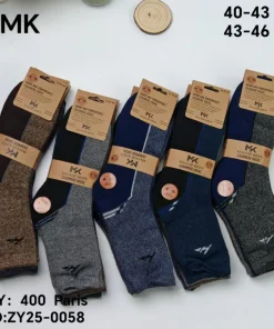 Skarpety MĘSKIE,size 40-46,Paczka 40szt ,mix kolor