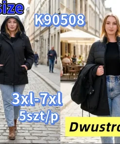 Kurtki Damskie,size 3-7xl,Paczka 5szt ,1kolor