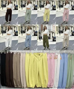 Spodnie Damskie WŁOSKA,Size uni,paczka 6szt, mix kolor