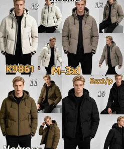 Kurtki MĘSKA ,size m-3xl,Paczka 5szt ,1kolor