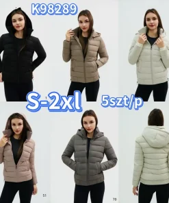Kurtki Damskie,size s-2xl,Paczka 5szt ,1kolor
