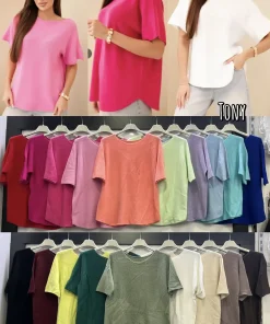 Swetry damskie WŁOSKA,Size uni ,paczka 6 szt mix kolor