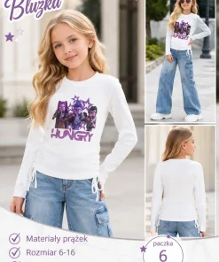 Bluzy DZIECIĘCA ,size 6-16lat,paczka 6szt, 1 kolor