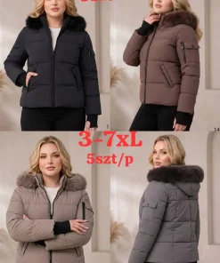 Kurtki damskie ,size 3-7xl, Paczka 5szt ,1kolor