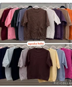 Bluzki Damskie WŁOSKA,Size uni,paczka 6szt, mix kolor