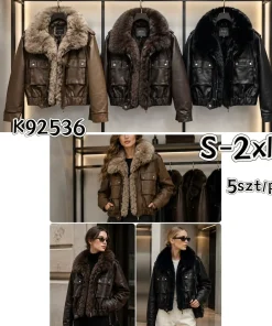 Kurtki skórzane Damskie ,size s-2xl,paczka 5szt,1kolor