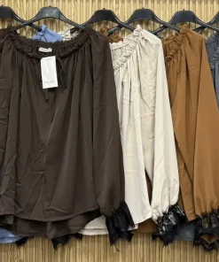 Bluzki damskie, size uni,paczka 6szt,mix kolor