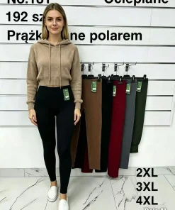 Leginsy Damskie,size 2xl-4xl,paczka 12szt, mix kolor