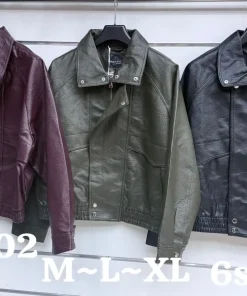 Kurtki skórzane DAMSKA,size m-xl,paczka 6szt, 1kolor