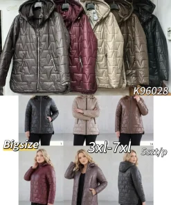 Kurtki damskie,Size 3-7xl,paczka 5szt, 1 kolor
