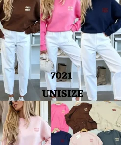 Bluzy Damskie,Size uni,paczka 6szt, mix kolor