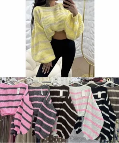 Swetry Damskie WŁOSKA,Size uni,paczka 6szt, mix kolor