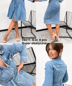 Sukienki Damskie,size s-xl,paczka 8szt, 1 kolor