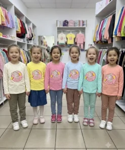 Bluzy DZIECIĘCA,size 2-5lat,paczka 4szt ,1 kolor
