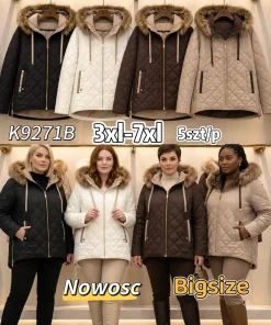 Kurtki damskie,Size 3-7xl,paczka 5szt, 1 kolor