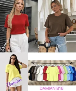 Swetry damskie WŁOSKA,Size uni ,paczka 6 szt mix kolor