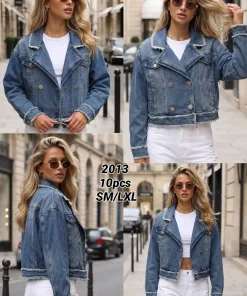 Kurtki Jeansowe Damskie,size s/m-l/xl,paczka 10szt, 1 kolor