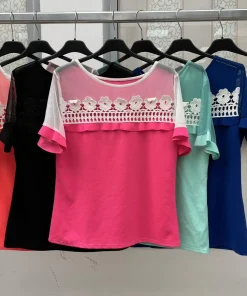 Bluzki damskie WŁOSKA,Size uni ,paczka 6 szt mix kolor