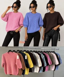 Swetry Damskie ,size uni,paczka 6szt,mix kolor