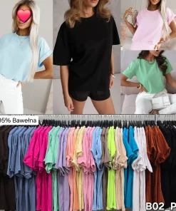 Bluzki , size Uni, paczka 6szt, mix kolor