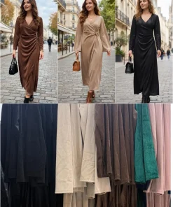 Sukienki Damskie WŁOSKA,Size uni,paczka 6szt, mix kolor