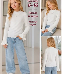 Swetry DZIECIĘCA,size 6-16lat,paczka 6szt, 1 kolor
