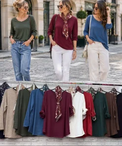 Bluza Damska, size Uni, paczka 6szt, mix kolor