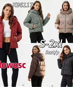 Kurtki Damskie ,size s-2xl,paczka 5szt ,1kolor