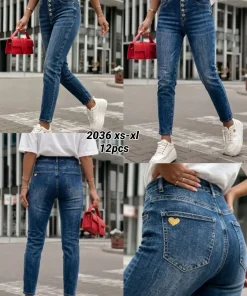 Jeansy damskie,Size xs-xl,paczka 12szt, 1 kolor