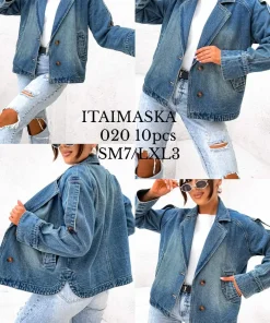 Kurtki Jeansowe damskie,Size s/m-l/xl,paczka 10szt, 1 kolor