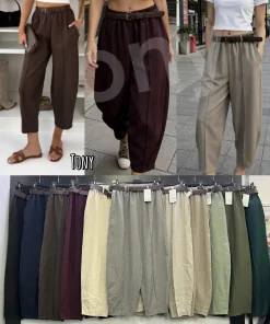 Spodnie Damskie WŁOSKA,Size uni,paczka 6szt, mix kolor