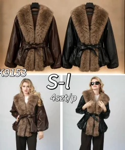 Kurtki skórzane Damskie ,size s-l,paczka 4szt,1kolor