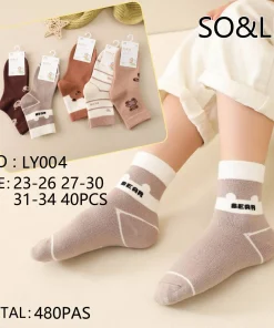 Skarpetki DZIECIĘCA,Size 23-34,paczka 40szt, mix kolor