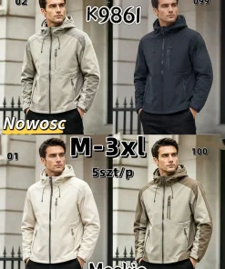 Kurtki MĘSKA ,size m-3xl,Paczka 5szt ,1kolor