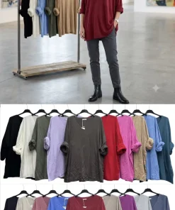 Bluzki Damskie WŁOSKA,Size uni,paczka 6szt, mix kolor