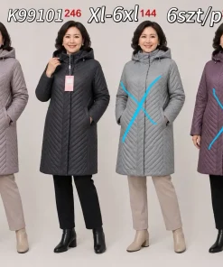 Kurtki Damskie,size xl-6xl,Paczka 6szt ,1kolor