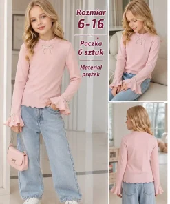 Swetry DZIECIĘCA,size 6-16lat,paczka 6szt, 1 kolor