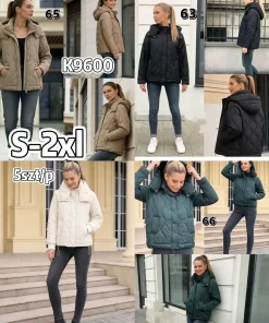 Kurtki damskie,size s-2xl,paczka 5szt,1kolor