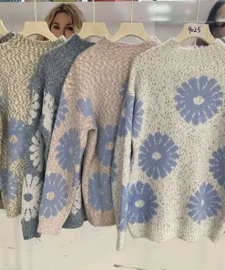 Swetry damskie,Size uni,paczka 12szt, mix kolor