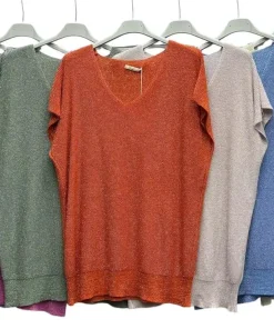 Bluzki damskie WŁOSKA,Size uni ,paczka 6 szt mix kolor